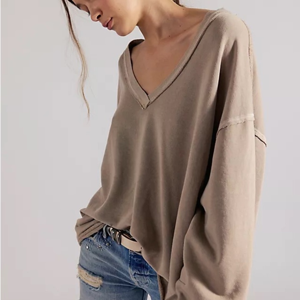 V-Neck Oversized Sweater